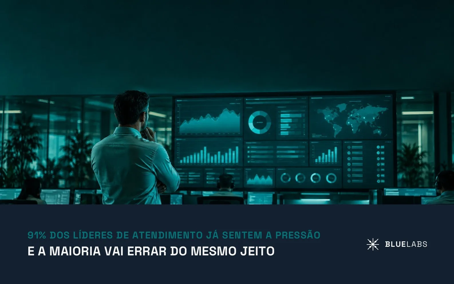 Capa do artigo sobre líderes de atendimento sob pressão por IA